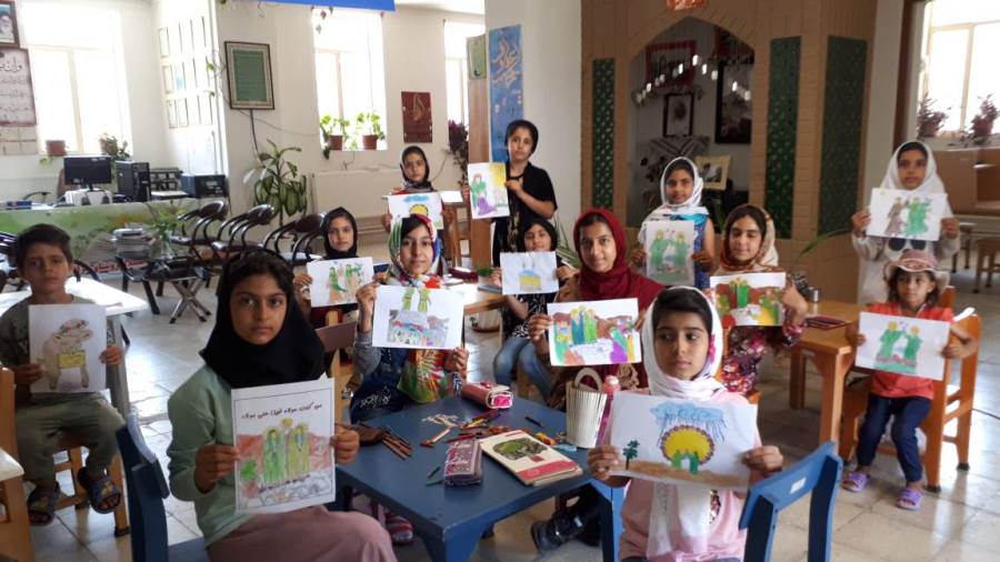 رنگ آمیزی با موضوع دهه ولایت